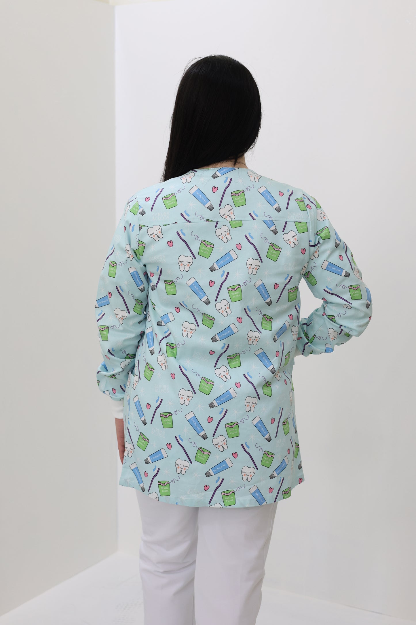 S&C Pro Dental Printed Scrub Jacket