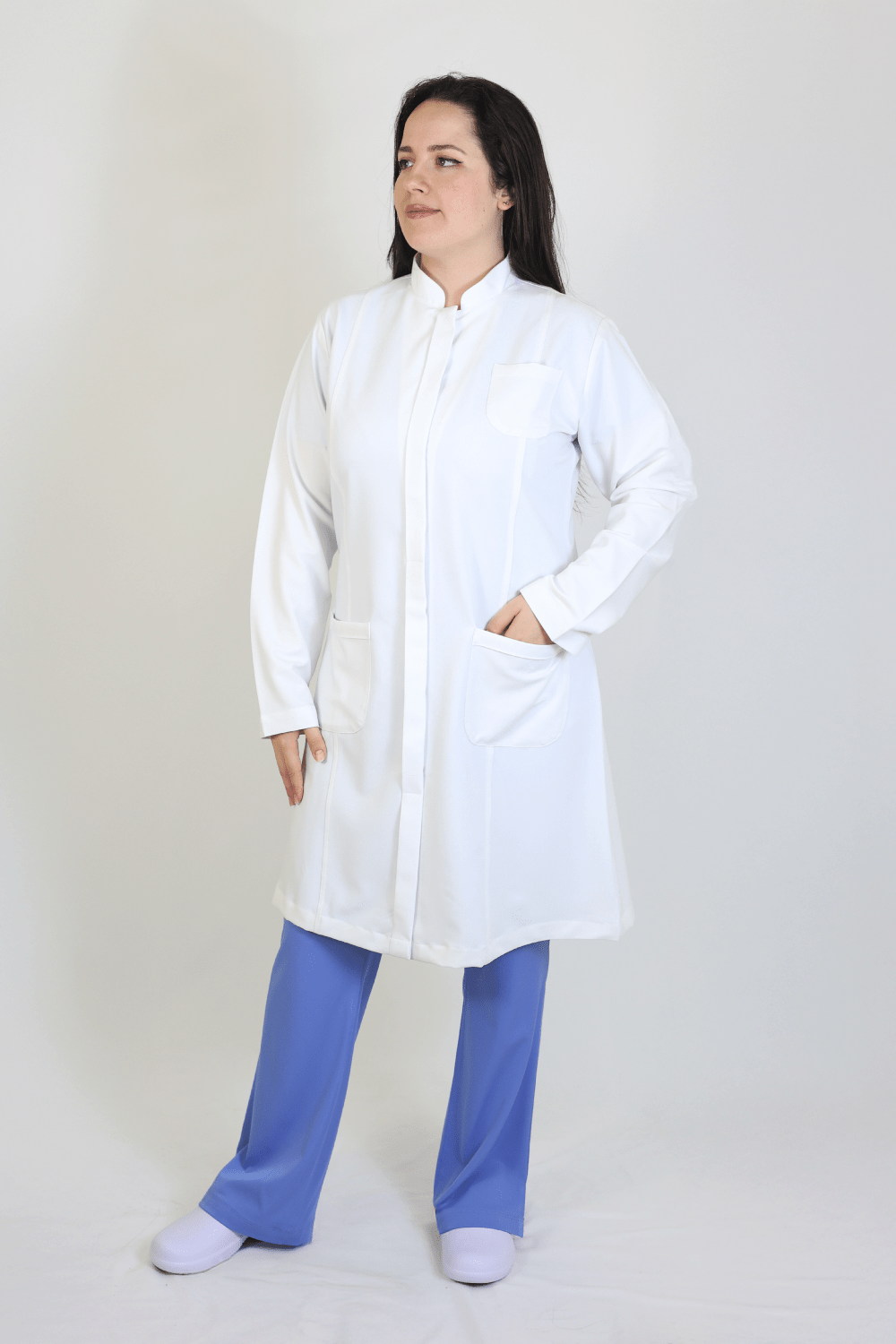 Linda Semi Fitted Lab Coat New