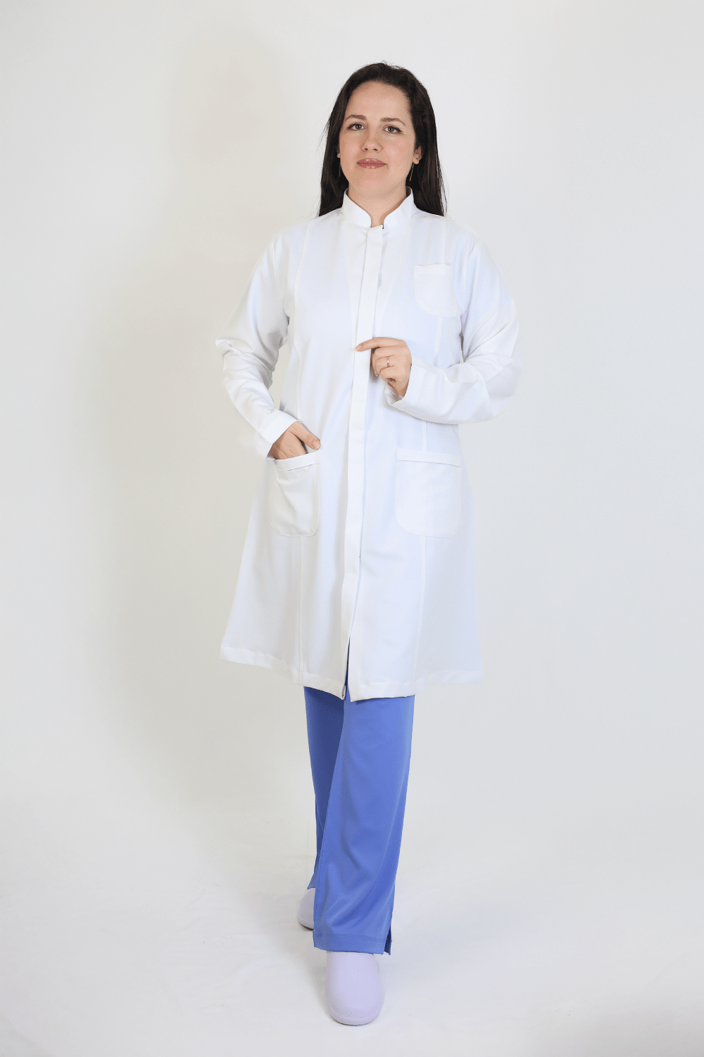 Linda Semi Fitted Lab Coat New