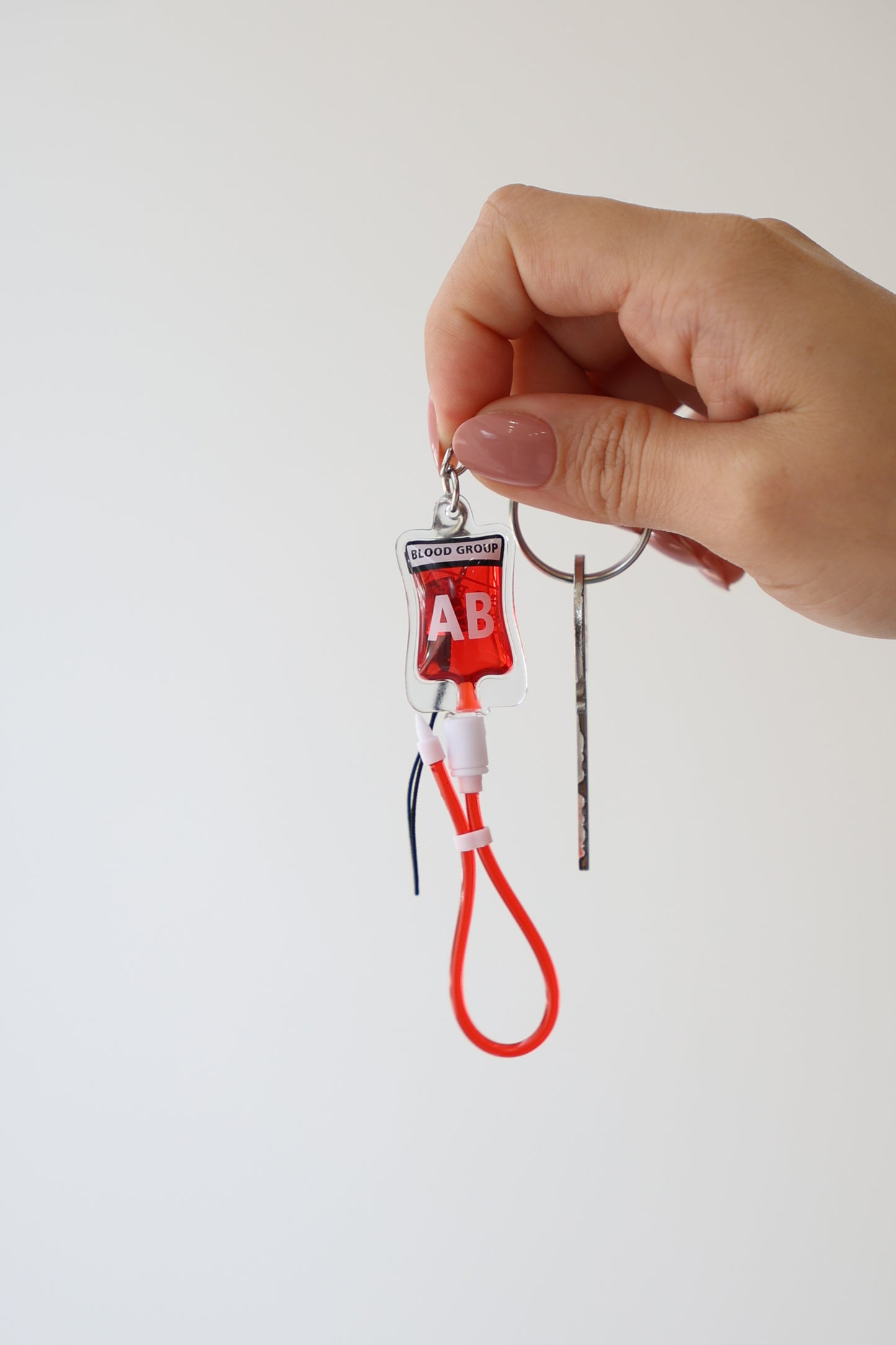 Blood Transfusion Bag Key Chain