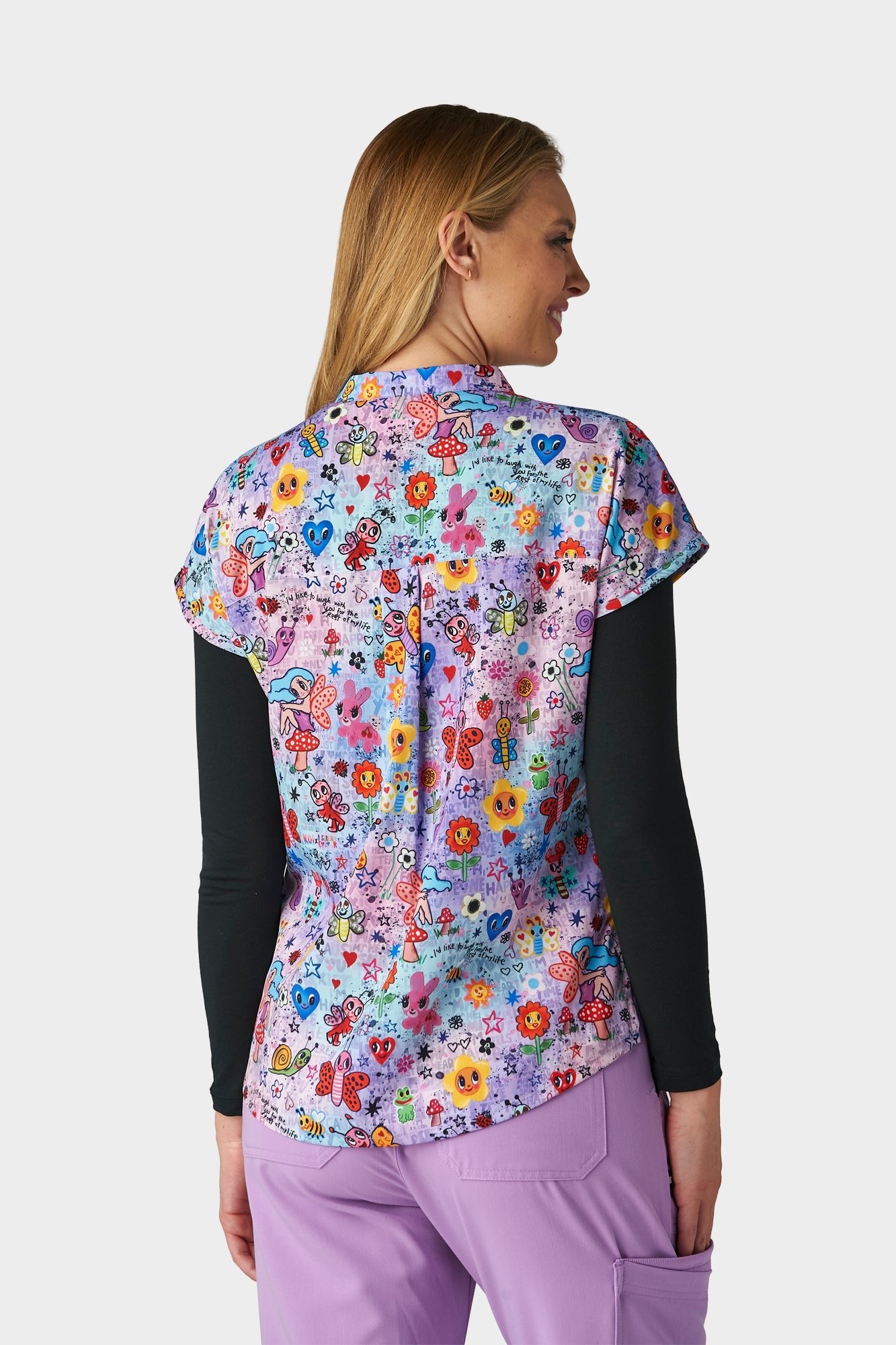 Ari Top Springs Frends Printed Top