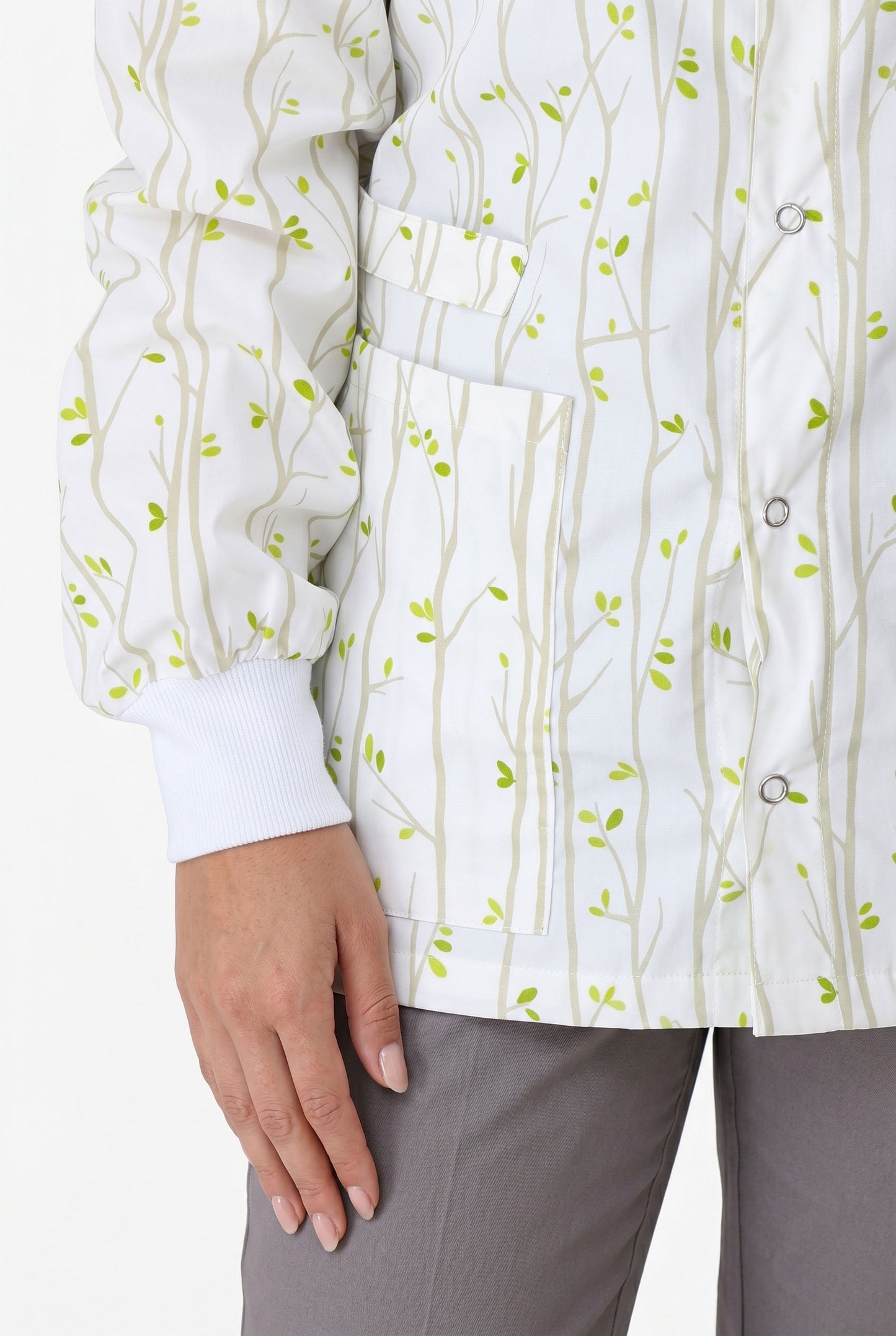 Bamboo Forest Snap Button Jacket