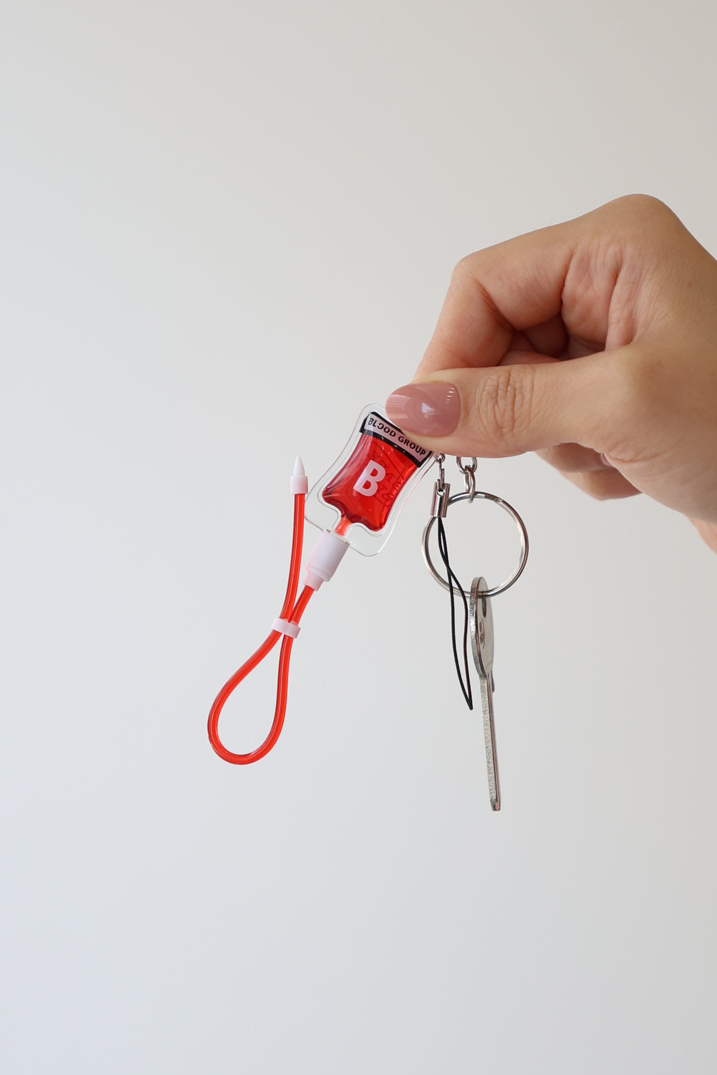 Blood Transfusion Bag Key Chain