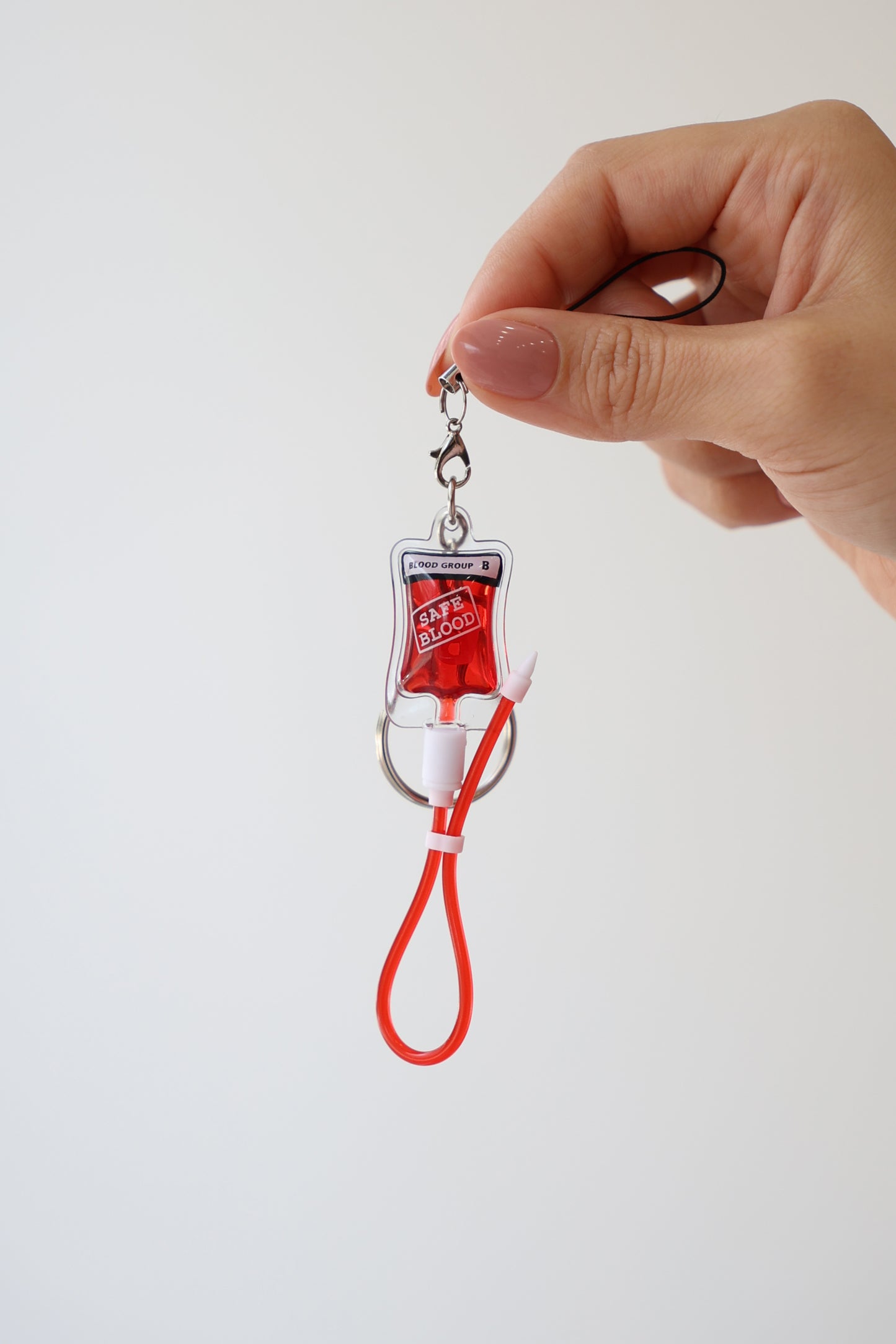 Blood Transfusion Bag Key Chain