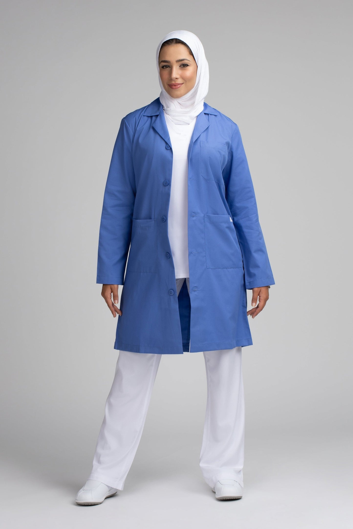 Unisex Long Jacket / Lab Coat - SC101C Ceil Blue