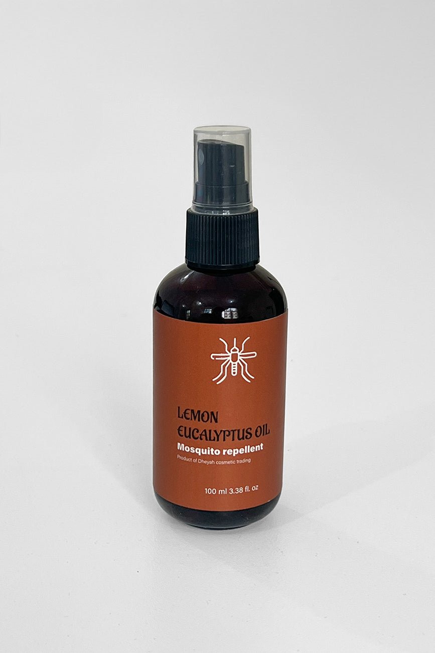 Shop now this mosquito repeller oil with lemon eucalyptus natural scent. 100ml bottle with sprayer made in UAE