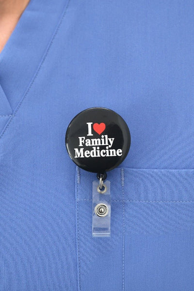 I Love Family Medicine ID Badge