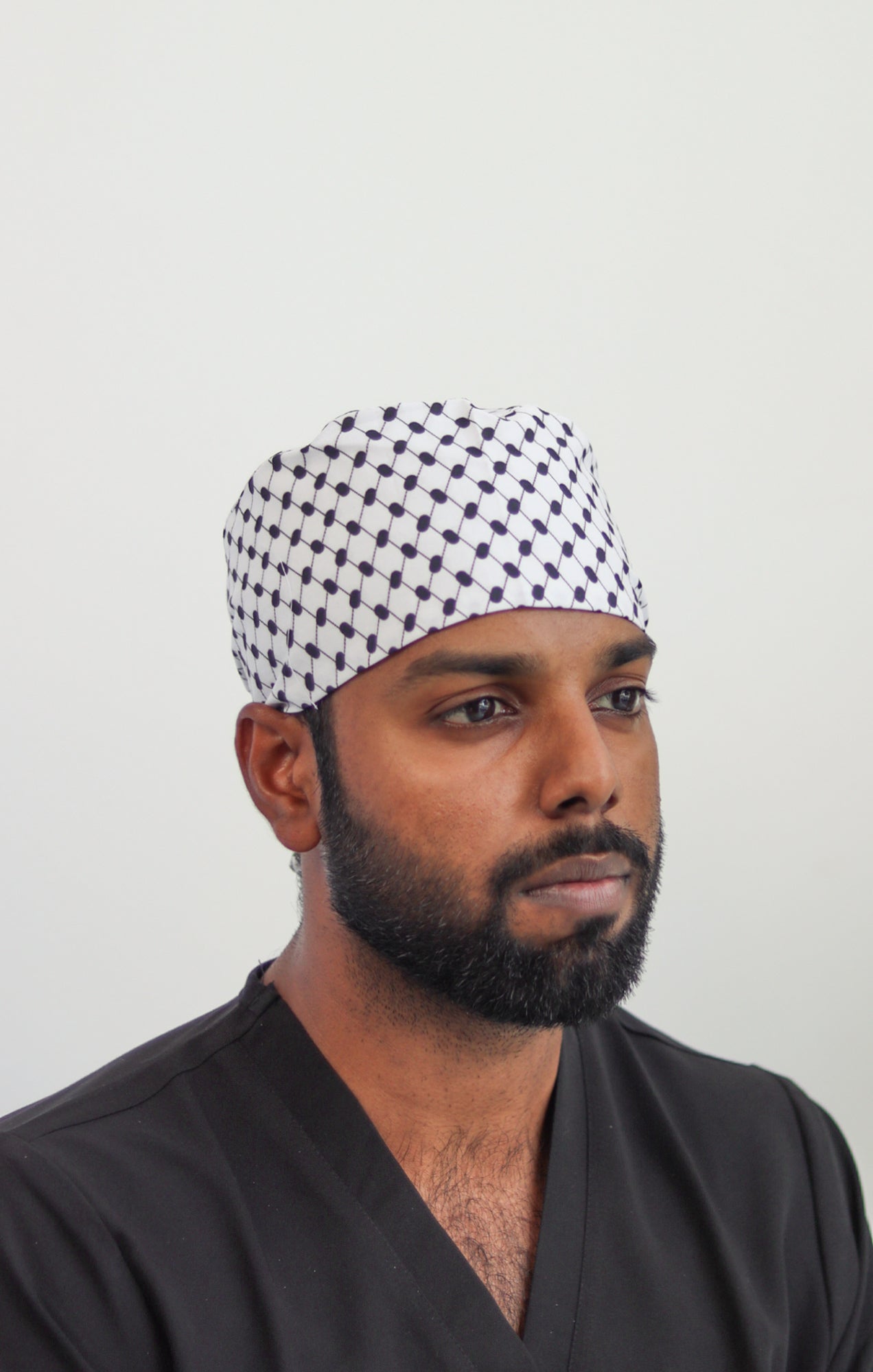 keffiyeh scrub cap