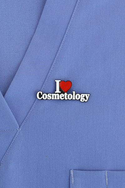 I Love Cosmetology Pin