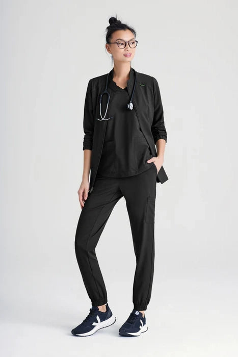 Virtue 3-Pocket Stand up collar CICLO Scrubs Jacket - GSSW886, third view