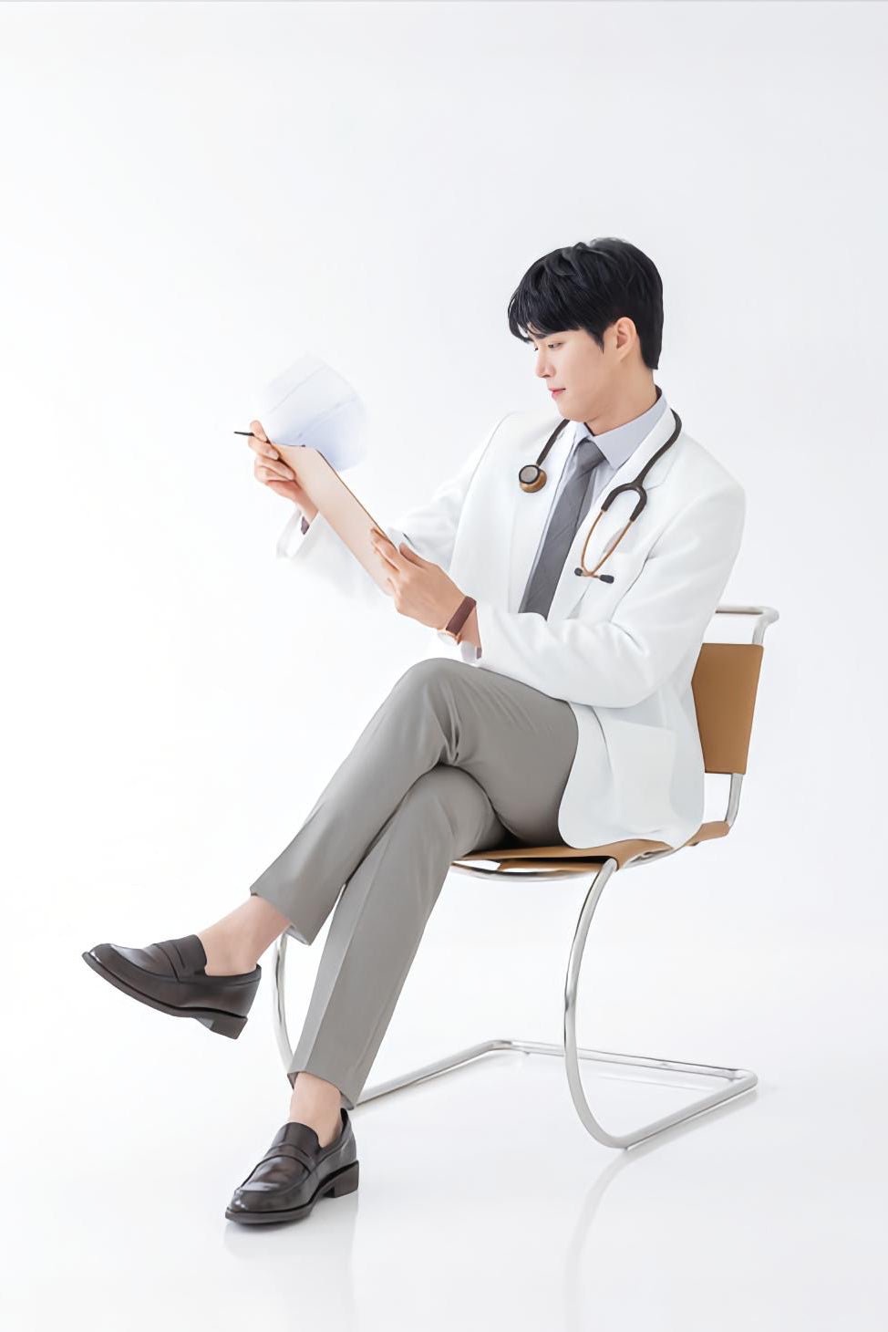 Good U Korean Men's Lab Coat