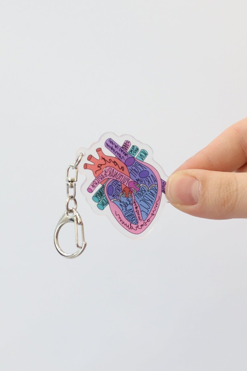 Heart Anatomy Keychain