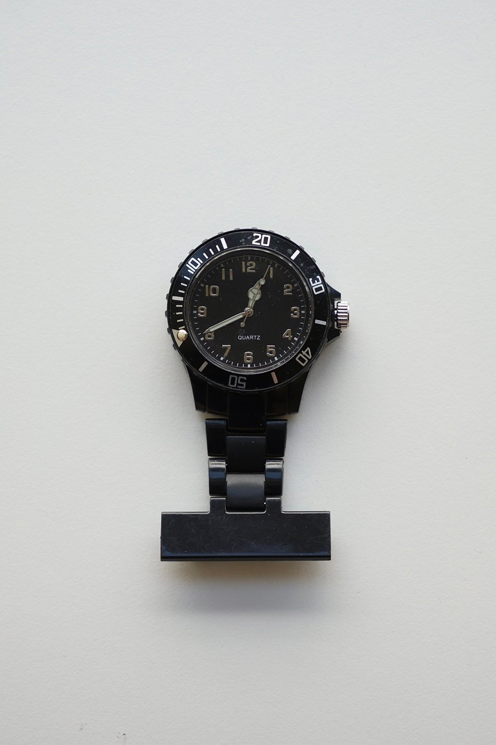 Nurse Quartz Fob Watch - Black