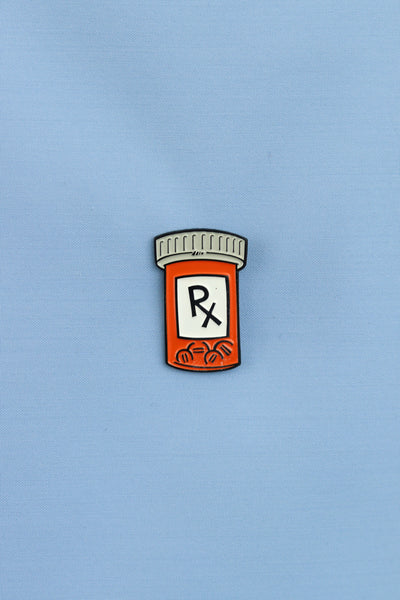 Rx Bottle Pharmacist pin