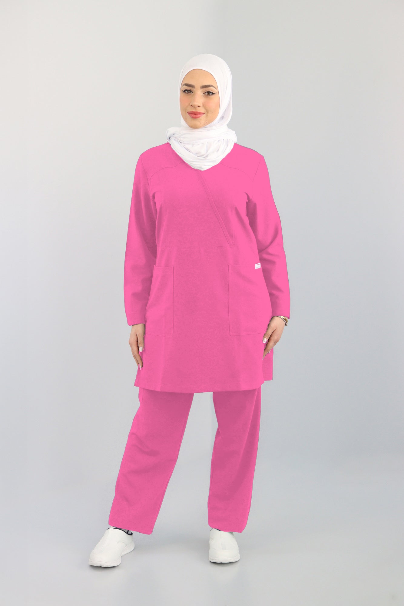 Hiba Women's Long Sleeve Scrub Set - Special Colors