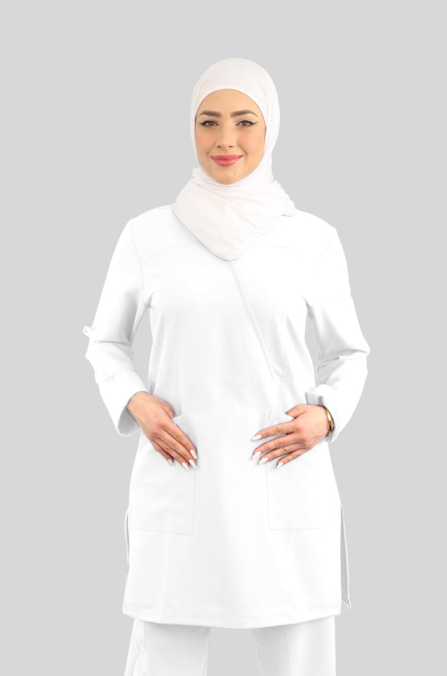 PRE ORDER | Hiba Long Sleeve Scrub Top - CU S2103 | 10 DAYS TO PREPARE