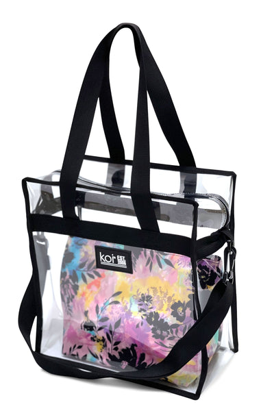 Very Transparent Tote Bag - A186 - Hippie Garden