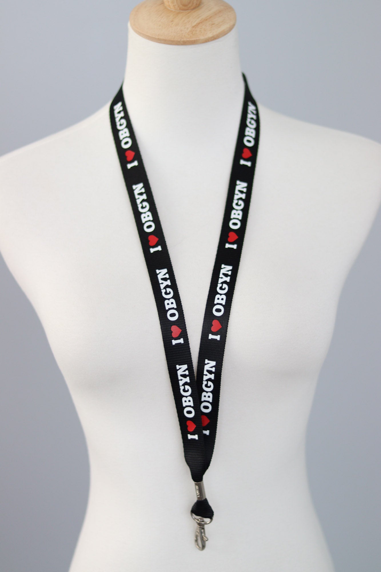 I Love Obstetrics and Gynecology Lanyard