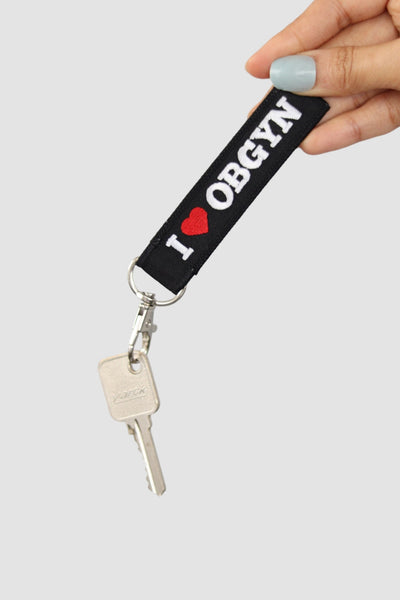 I Love Obstetrics and Gynecology Key Chain