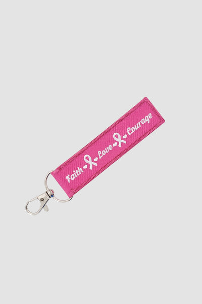 Pink Ribbon Key Ring