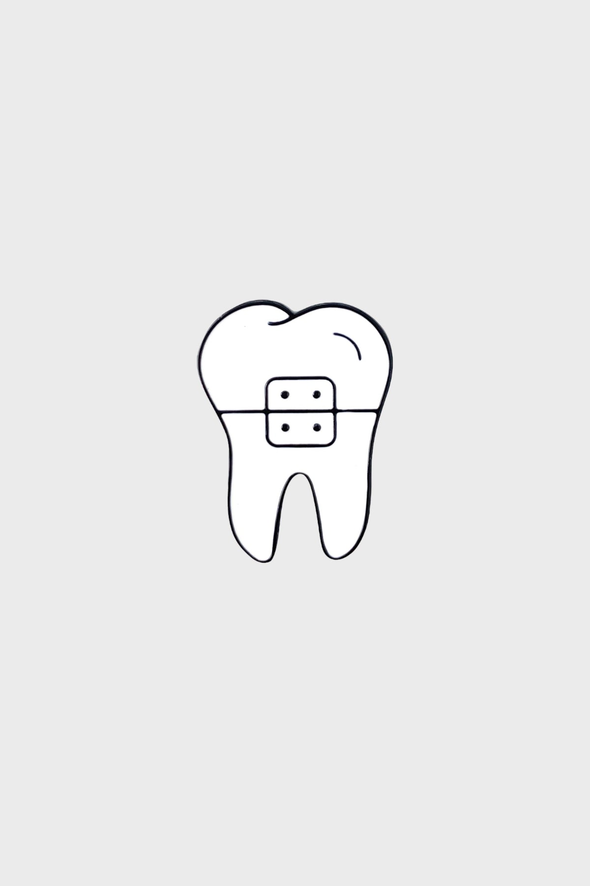 Tooth With Brace Pin