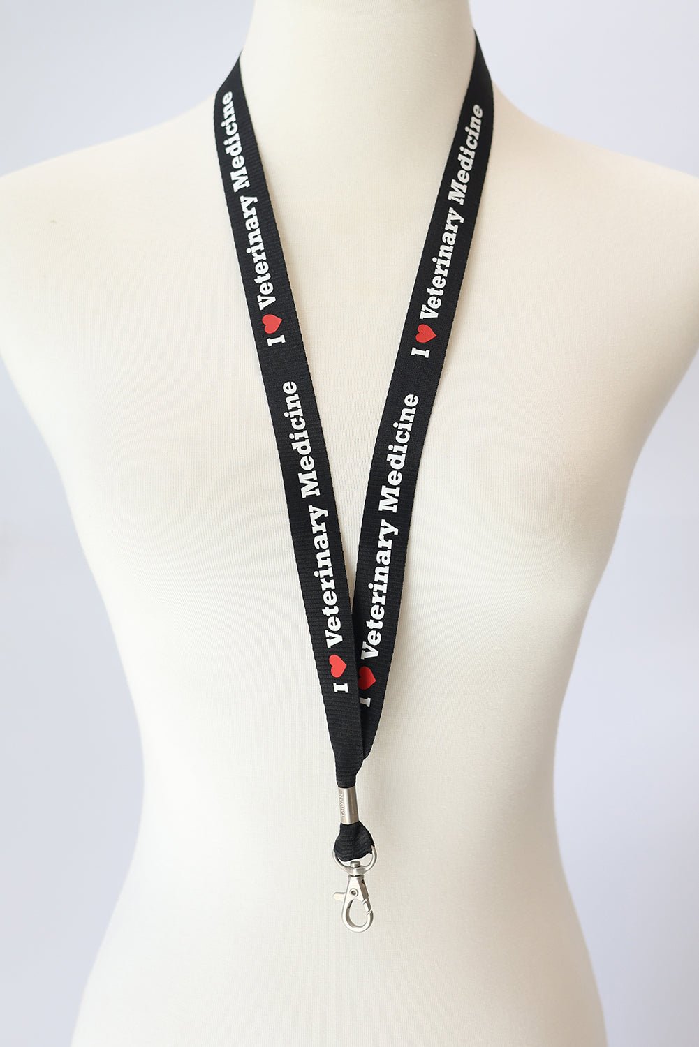 I Love Veterinary Medicine Lanyard