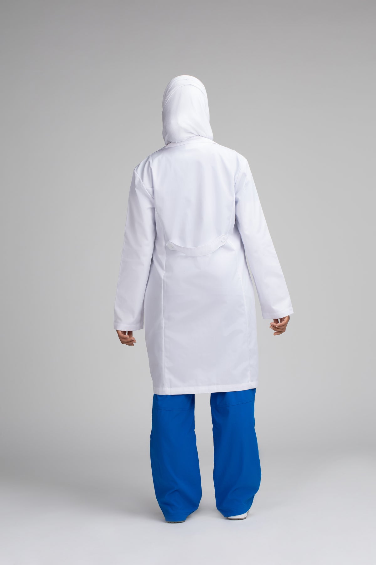 Yara Women's Modest Classic Fit Lab Coat, third view