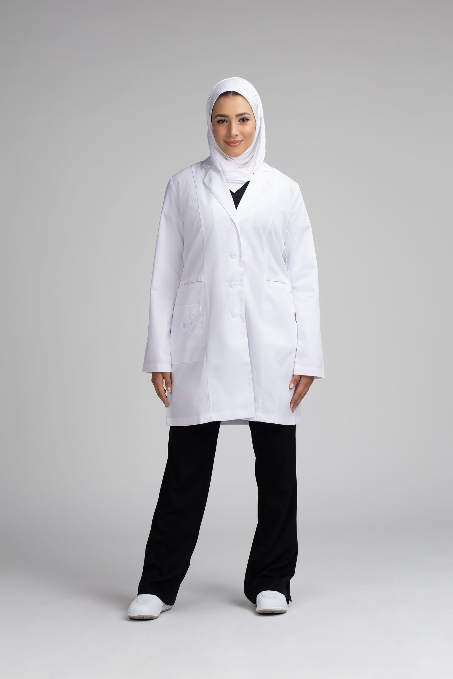 Narjes Women's Embroidered Lab Coat