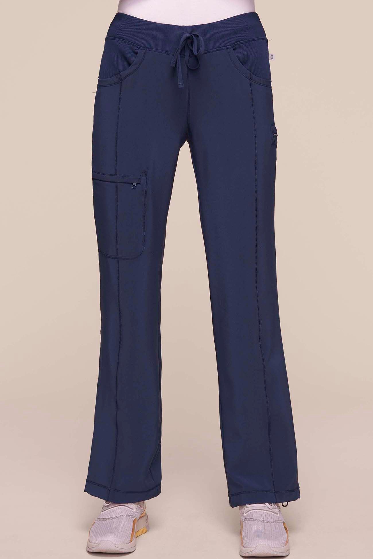 Infinity Scrub pant Navy blue color Front side view