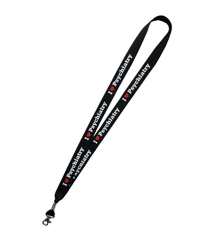 I Love Psychiatry Lanyard