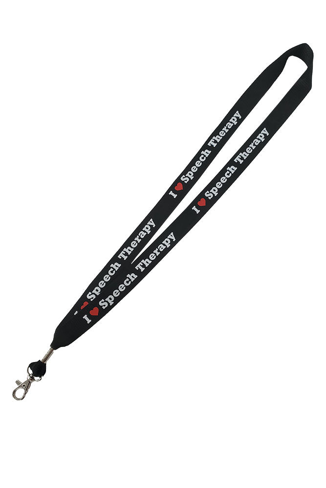 I Love Speech Therapy Lanyard