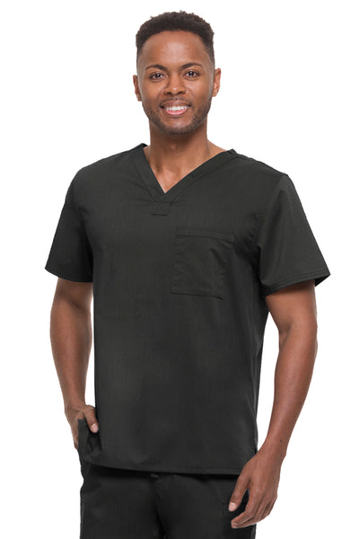 James Men's V-Neck Solid Scrub Top
