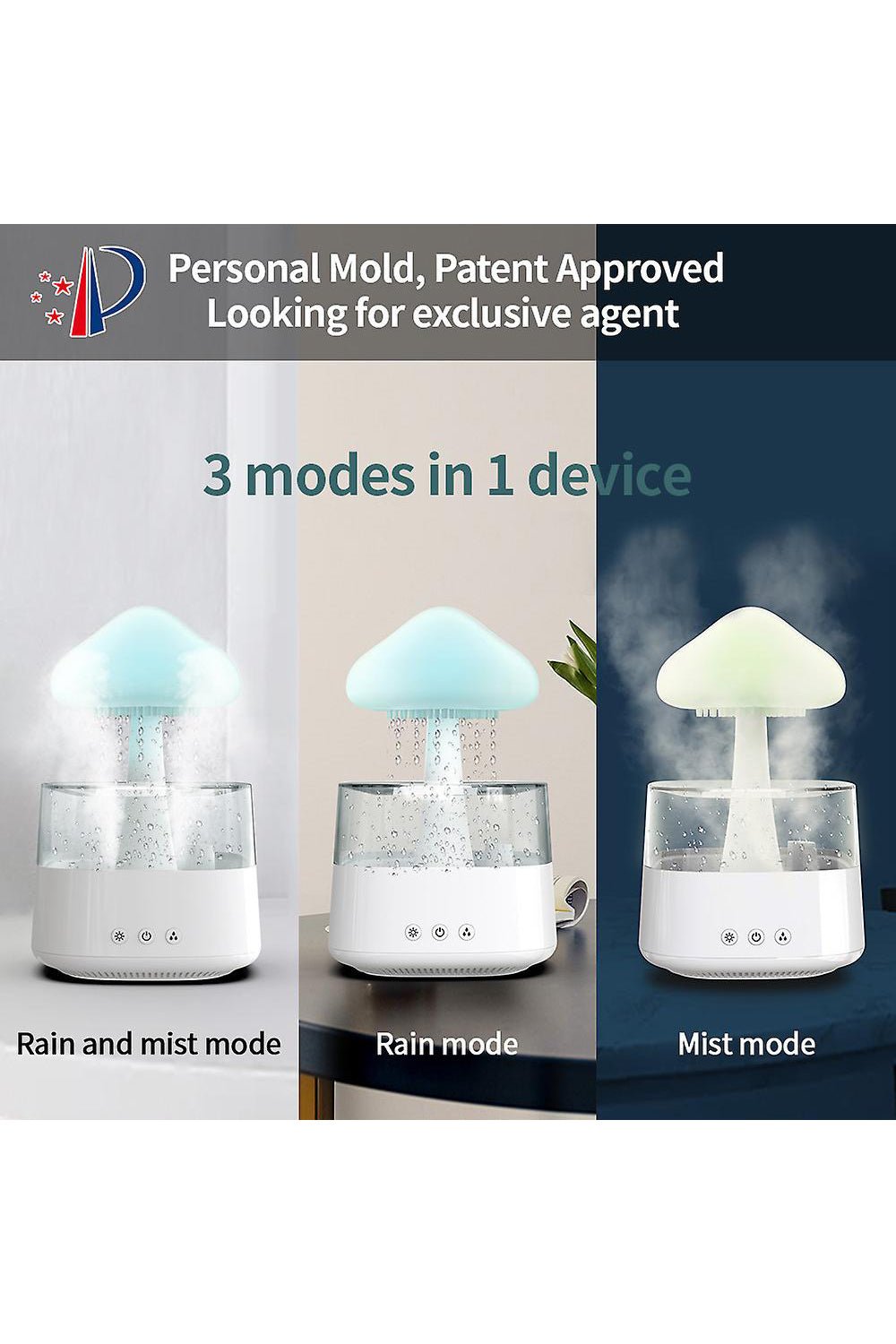Aroma Diffuser Rain Cloud Humidifier