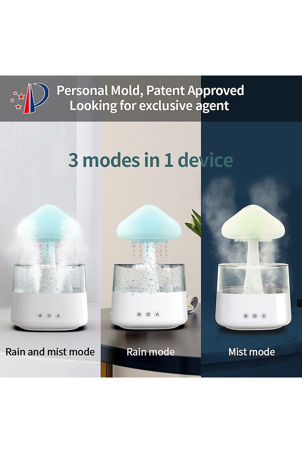 Aroma Diffuser Rain Cloud Humidifier