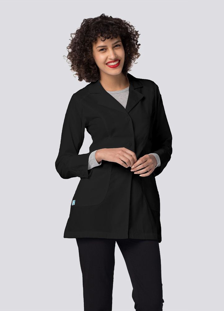 Adar Universal 32" Women's Perfection Labcoat 811 - Black