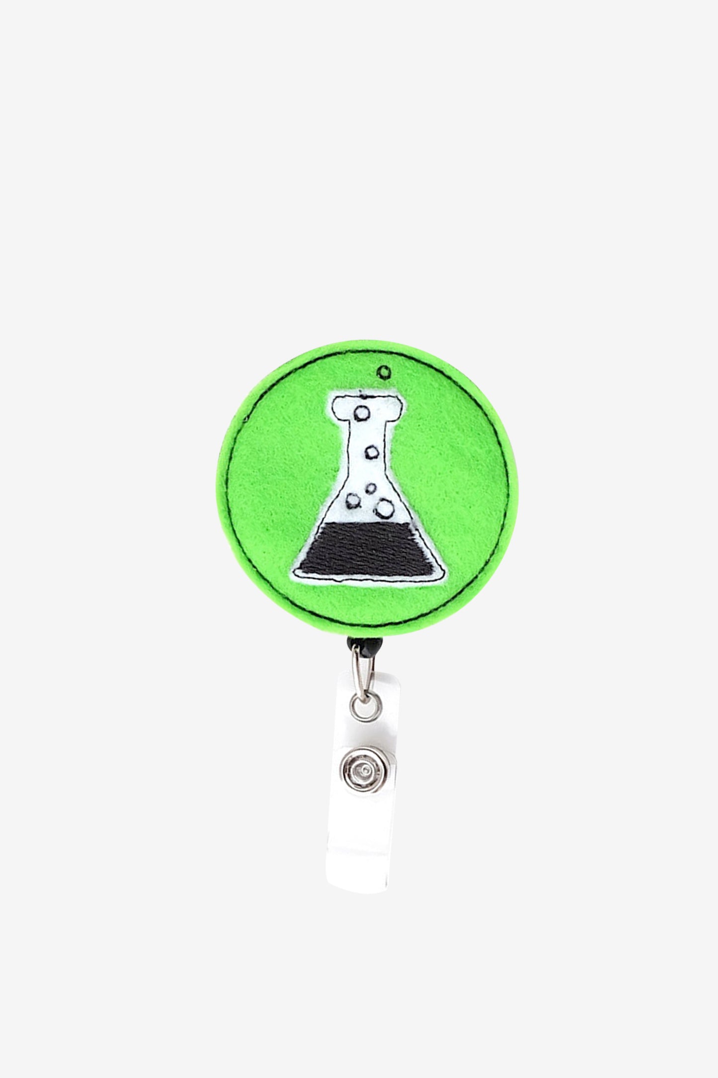 LABORATORY FLASK-FELT ID BADGE