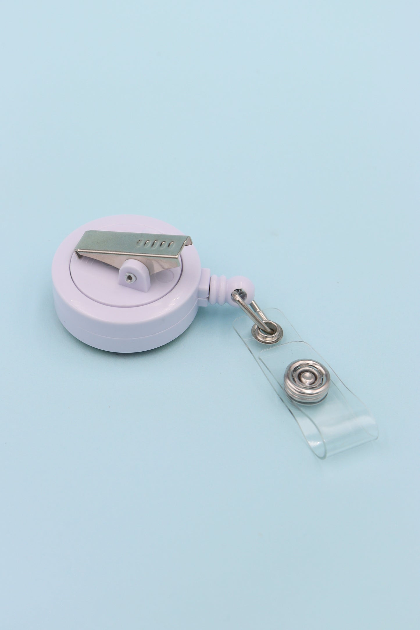 Victorian White Floral ID Badge