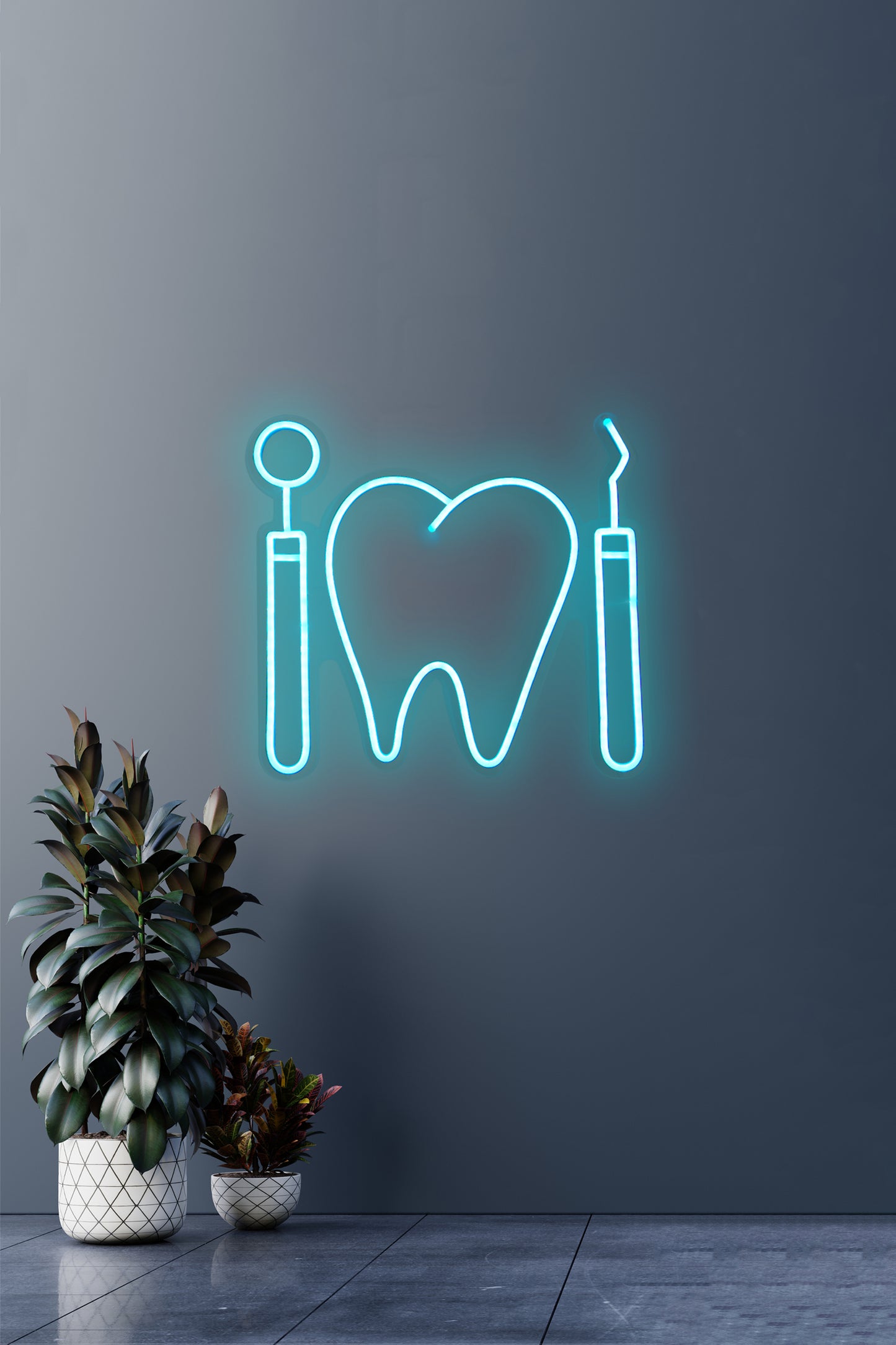 Dental Shaped Neon Light