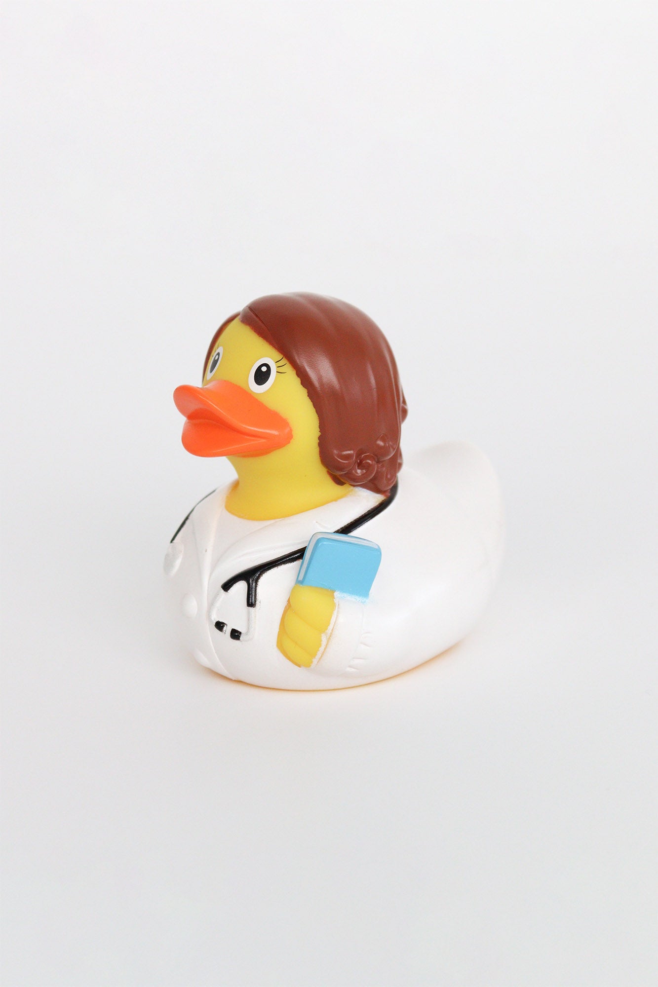 Female doctor plastic duck toy