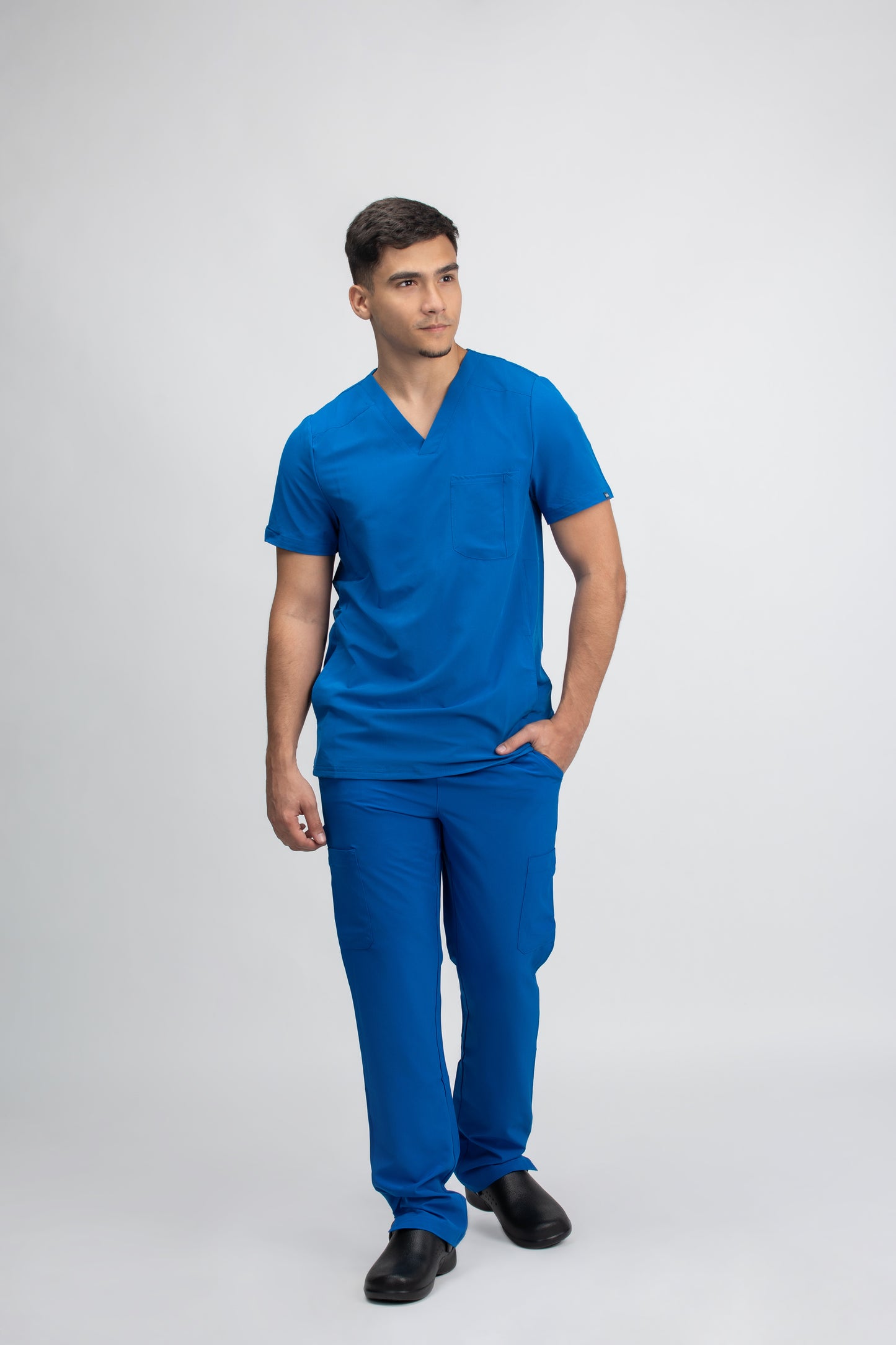 Men's V neck Top & Jogger Pant Scrub Set WW603-WW012