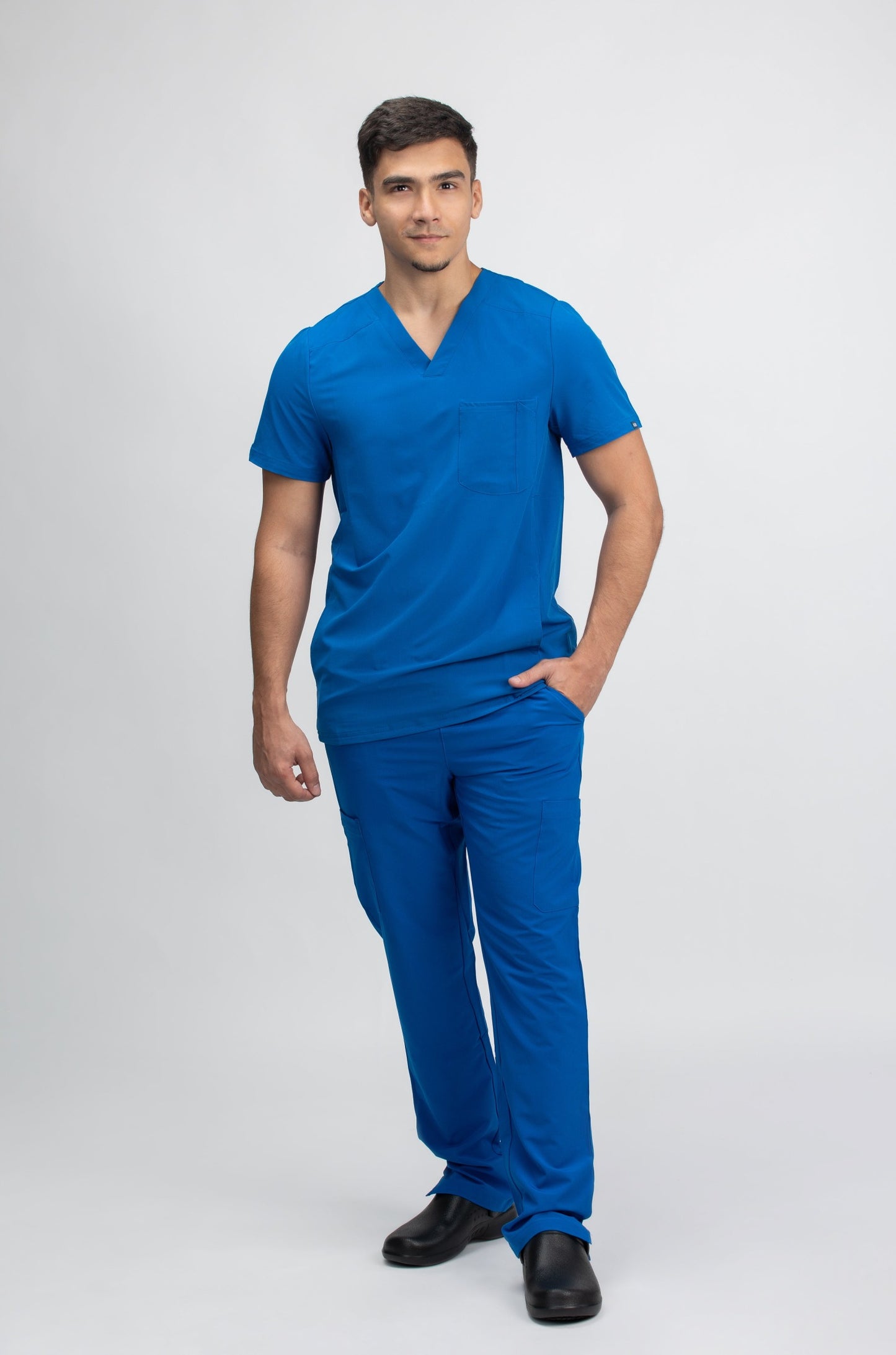 Men's V neck Top & Jogger Pant Scrub Set WW603-WW012