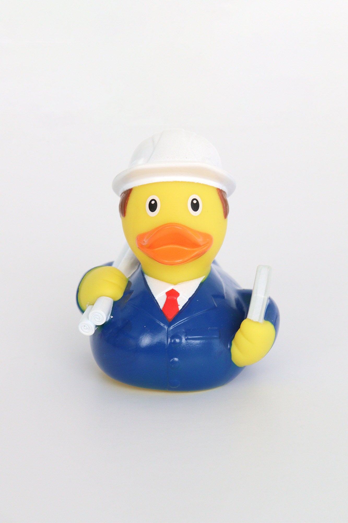 Engineer duck toy plastic