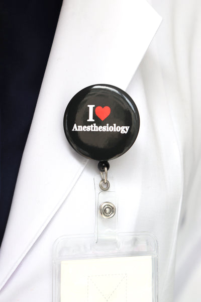 I Love Anesthesiology ID Badge