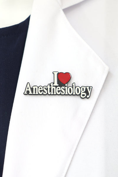 I Love Anesthesiology Pin