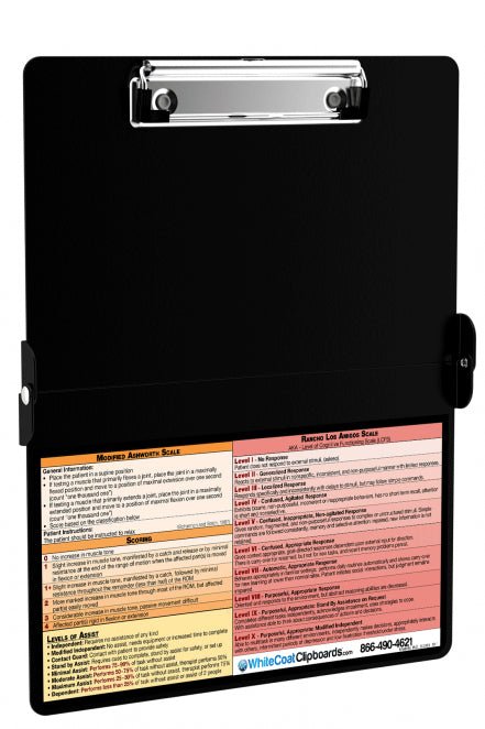 Folding Memo - WhiteCoat Clipboard® - Black - Physical Therapy Edition