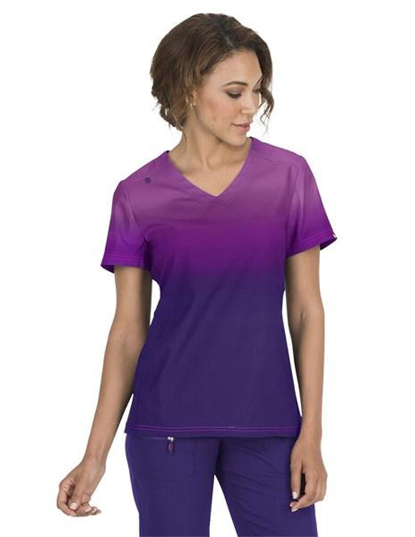 Reform Womens V-neck Ombre Top & Spirit Stretch Pant Set