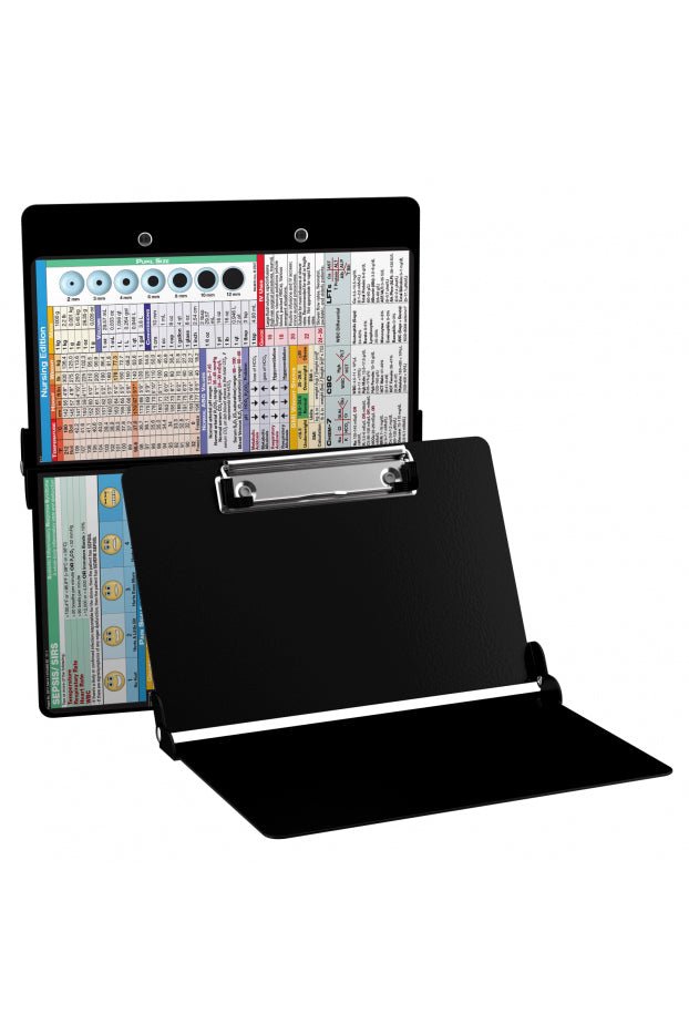 Folding Memo - WhiteCoat Clipboard® - Black - Nursing Edition