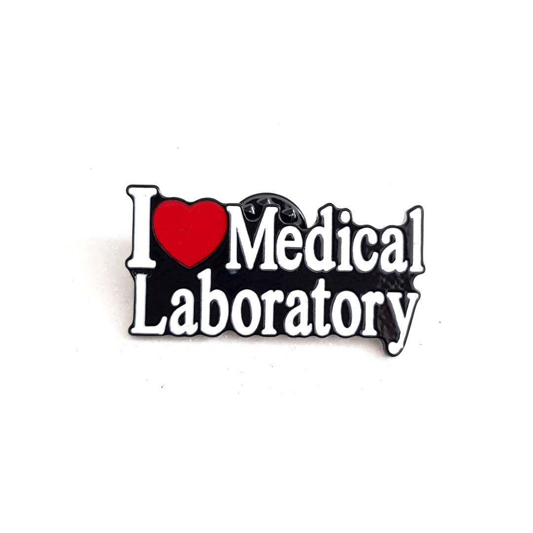 I Love Medical Laboratory Pin