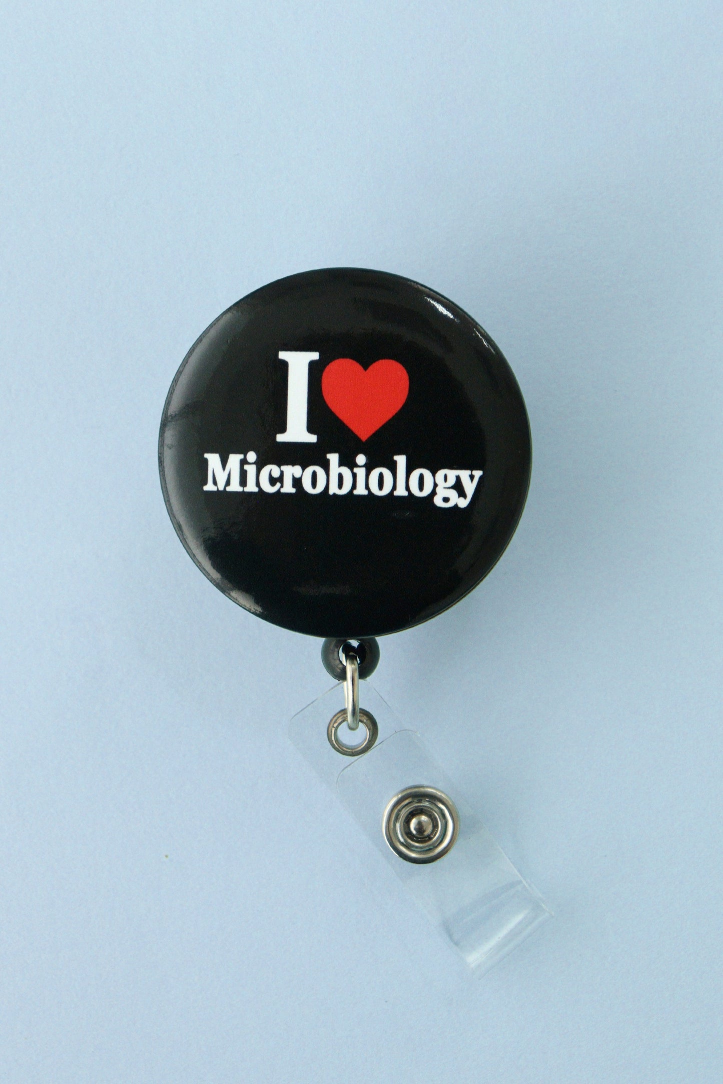 I Love Microbiology ID Badge