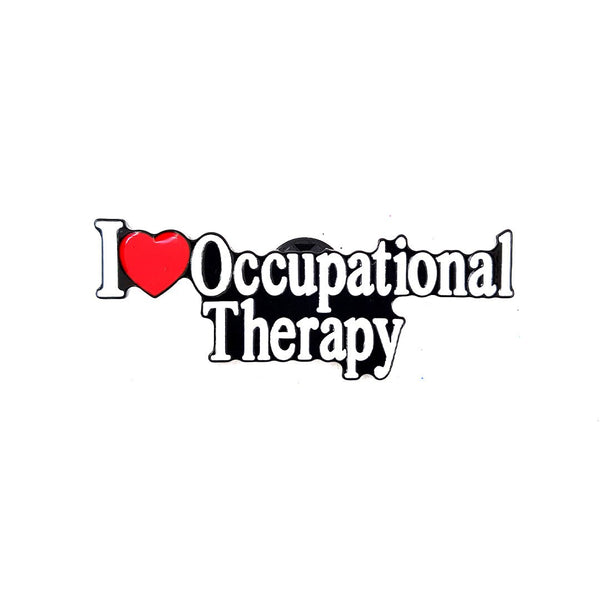 I Love Occupational Therapy Pin